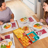 4-Piece Colorful Serving Platter Set